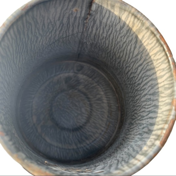 Antique Farmhouse Gray Granite Coffee Pot - Picture 5 of 10